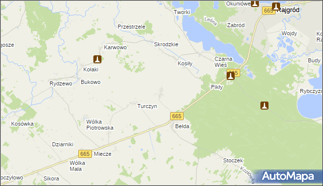 mapa Łazarze, Łazarze na mapie Targeo