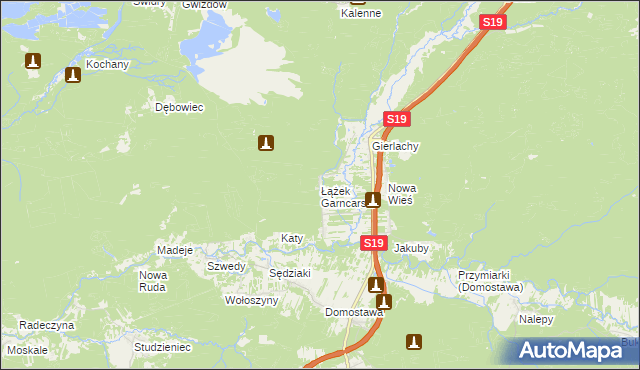 mapa Łążek Garncarski, Łążek Garncarski na mapie Targeo