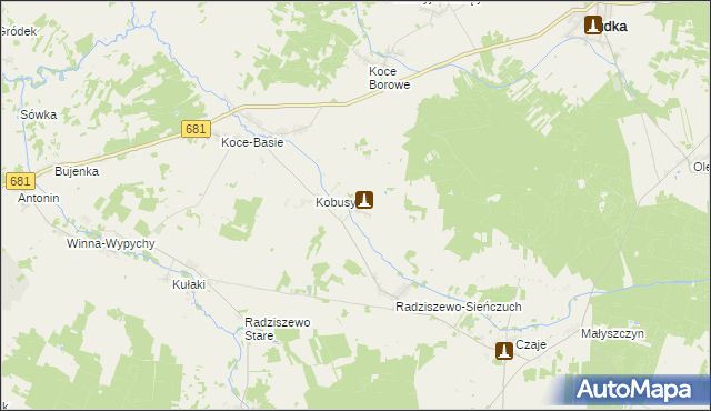 mapa Łempice gmina Ciechanowiec, Łempice gmina Ciechanowiec na mapie Targeo