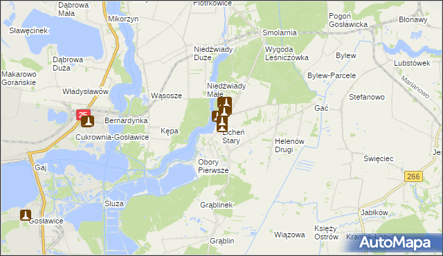 mapa Licheń Stary, Licheń Stary na mapie Targeo