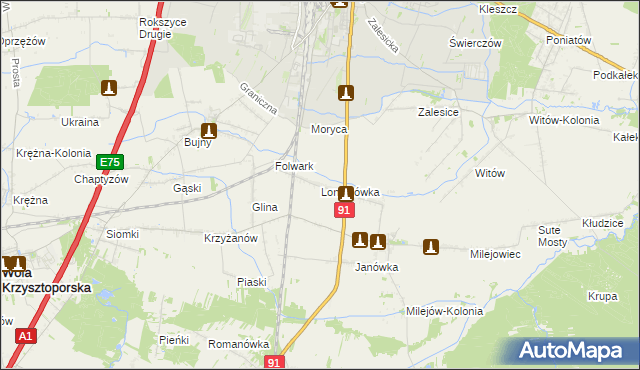 mapa Longinówka, Longinówka na mapie Targeo