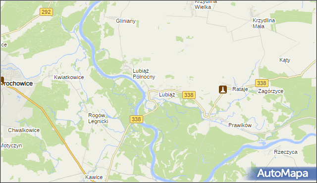 mapa Lubiąż, Lubiąż na mapie Targeo