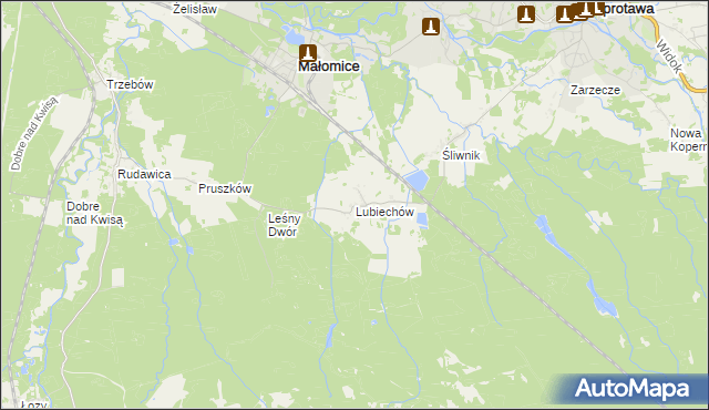 mapa Lubiechów, Lubiechów na mapie Targeo