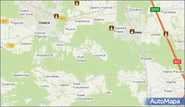 mapa Łucznica, Łucznica na mapie Targeo