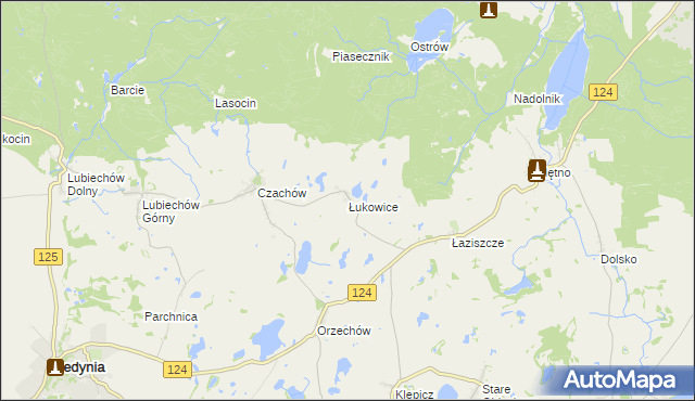 mapa Łukowice, Łukowice na mapie Targeo