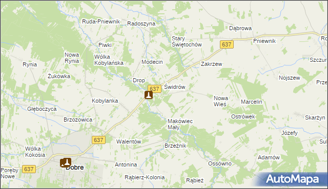 mapa Makówiec Duży, Makówiec Duży na mapie Targeo