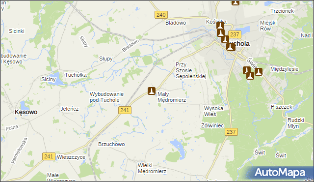 mapa Mały Mędromierz, Mały Mędromierz na mapie Targeo