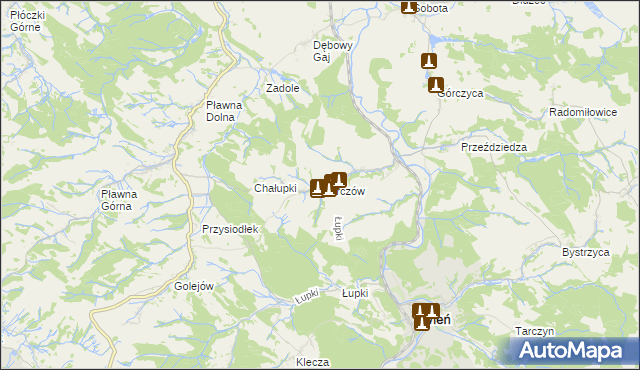 mapa Marczów, Marczów na mapie Targeo