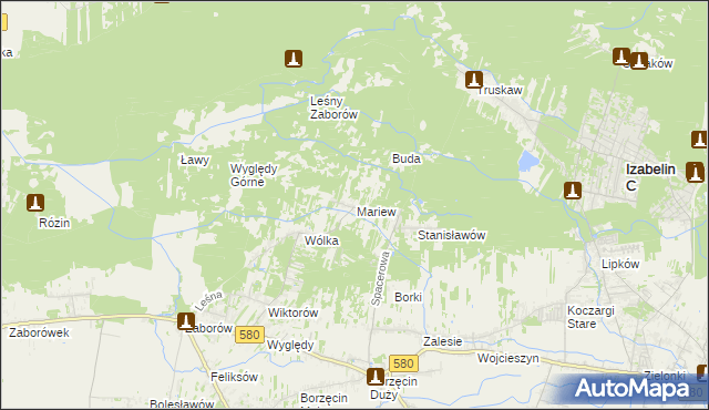 mapa Mariew, Mariew na mapie Targeo