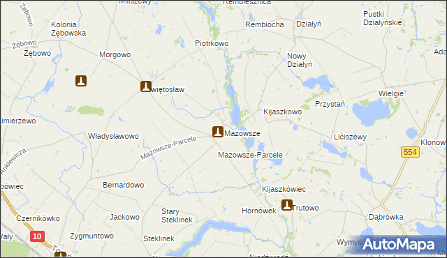 mapa Mazowsze, Mazowsze na mapie Targeo