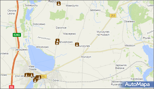 mapa Murczynek, Murczynek na mapie Targeo