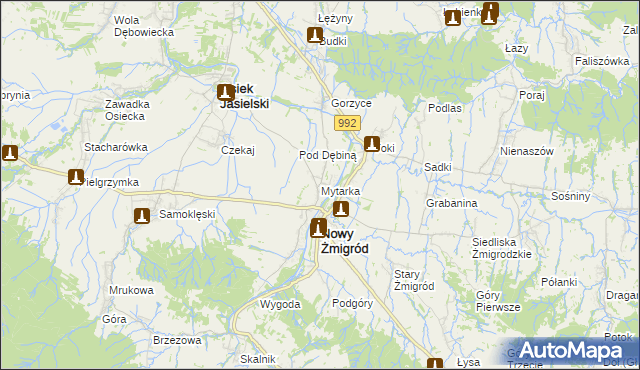 mapa Mytarka, Mytarka na mapie Targeo