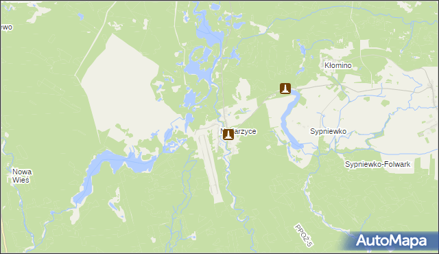 mapa Nadarzyce gmina Jastrowie, Nadarzyce gmina Jastrowie na mapie Targeo