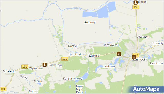 mapa Nałęcza, Nałęcza na mapie Targeo