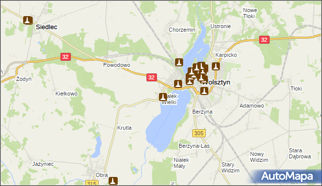 mapa Niałek Wielki, Niałek Wielki na mapie Targeo