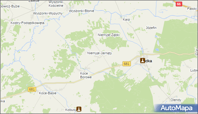 mapa Niemyje Nowe, Niemyje Nowe na mapie Targeo