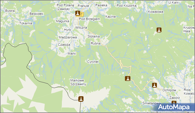 mapa Norczak, Norczak na mapie Targeo