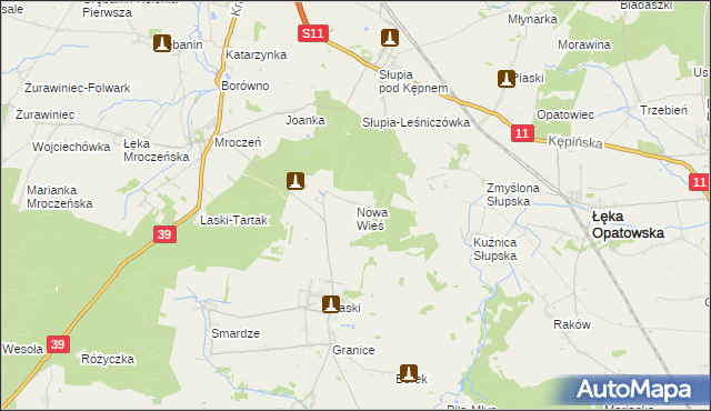 mapa Nowa Wieś gmina Trzcinica, Nowa Wieś gmina Trzcinica na mapie Targeo