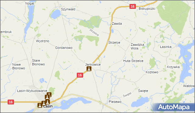 mapa Nowe Jankowice gmina Łasin, Nowe Jankowice gmina Łasin na mapie Targeo