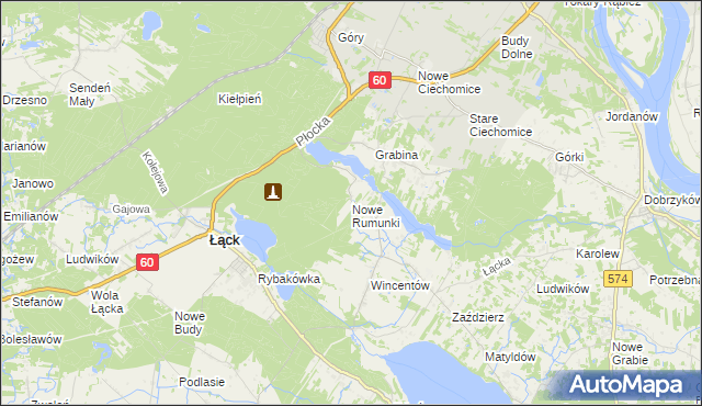 mapa Nowe Rumunki, Nowe Rumunki na mapie Targeo