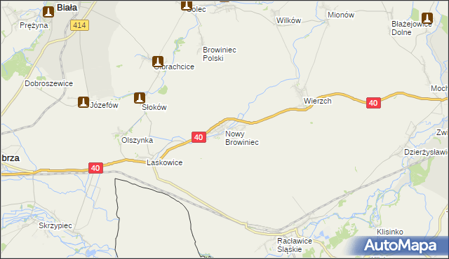 mapa Nowy Browiniec, Nowy Browiniec na mapie Targeo