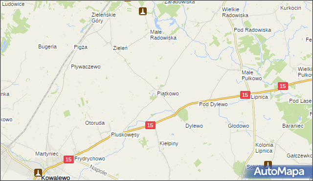 mapa Piątkowo gmina Kowalewo Pomorskie, Piątkowo gmina Kowalewo Pomorskie na mapie Targeo