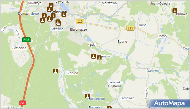 mapa Podańsko, Podańsko na mapie Targeo