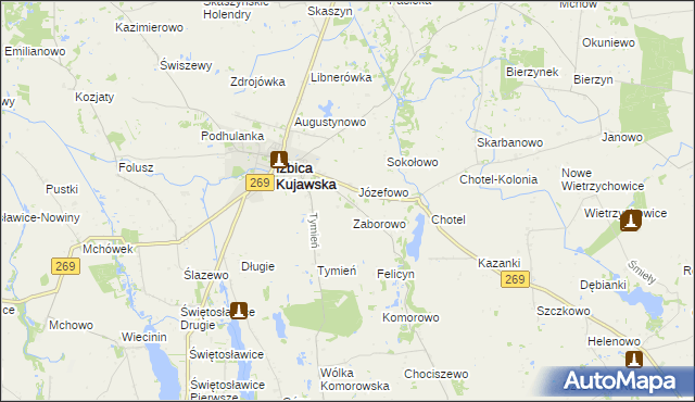 mapa Podtymień, Podtymień na mapie Targeo