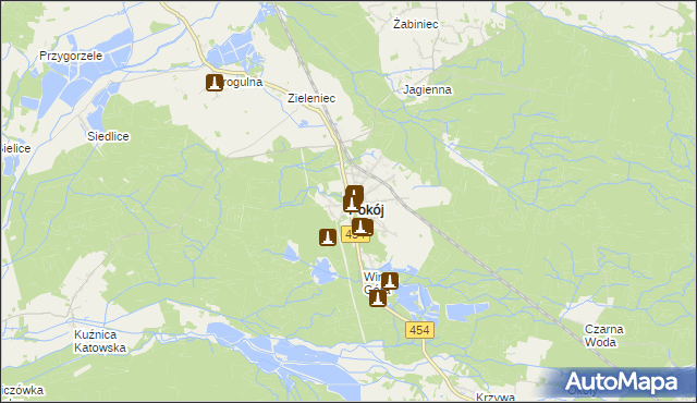 mapa Pokój powiat namysłowski, Pokój powiat namysłowski na mapie Targeo