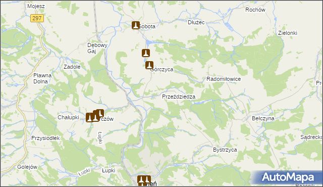 mapa Przeździedza, Przeździedza na mapie Targeo