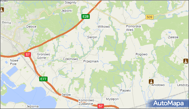 mapa Przezmark-Osiedle, Przezmark-Osiedle na mapie Targeo