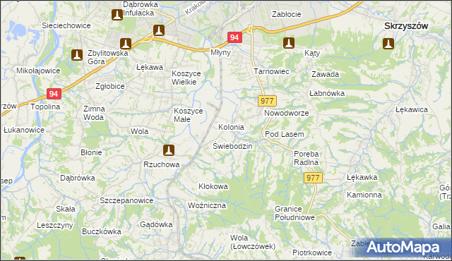 mapa Radlna, Radlna na mapie Targeo