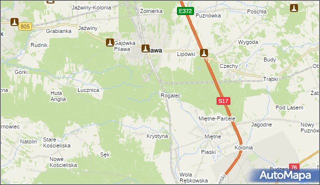mapa Rogalec, Rogalec na mapie Targeo