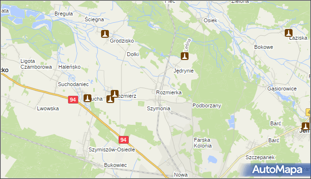 mapa Rozmierka, Rozmierka na mapie Targeo