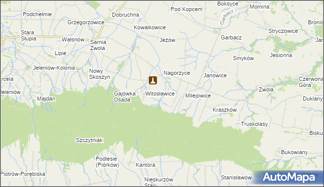 mapa Roztylice, Roztylice na mapie Targeo