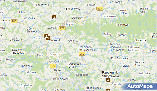 mapa Rzepiennik Marciszewski, Rzepiennik Marciszewski na mapie Targeo
