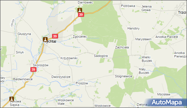 mapa Sadogóra, Sadogóra na mapie Targeo