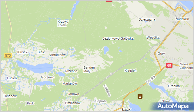 mapa Sendeń Duży, Sendeń Duży na mapie Targeo