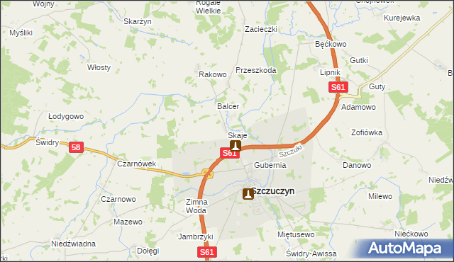 mapa Skaje, Skaje na mapie Targeo