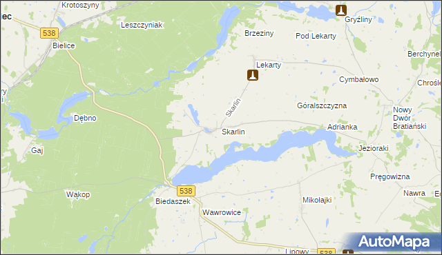 mapa Skarlin, Skarlin na mapie Targeo