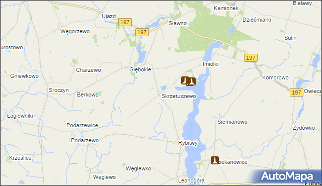 mapa Skrzetuszewo, Skrzetuszewo na mapie Targeo