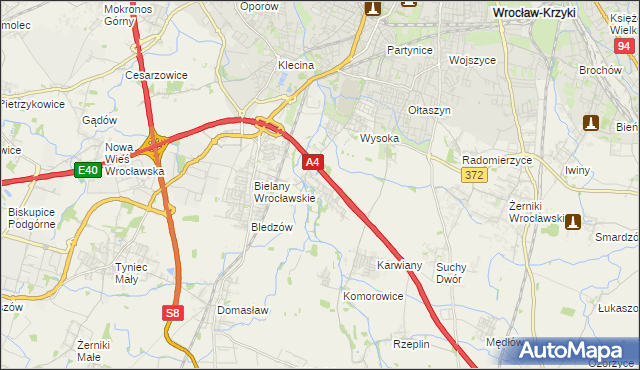 mapa Ślęza, Ślęza na mapie Targeo