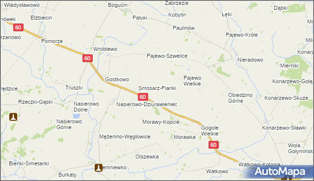 mapa Smosarz-Dobki, Smosarz-Dobki na mapie Targeo