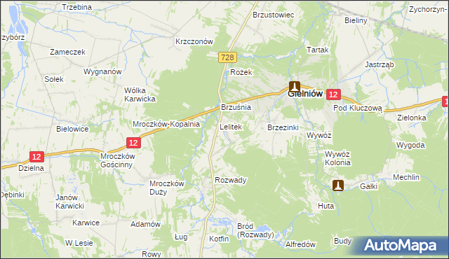 mapa Snarki, Snarki na mapie Targeo
