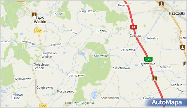 mapa Sobowidz, Sobowidz na mapie Targeo