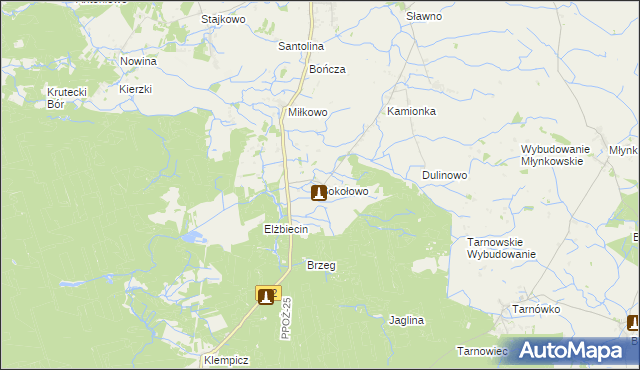 mapa Sokołowo gmina Lubasz, Sokołowo gmina Lubasz na mapie Targeo