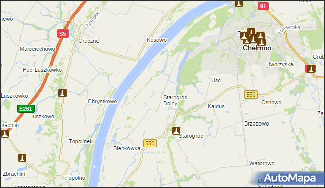 mapa Starogród Dolny, Starogród Dolny na mapie Targeo