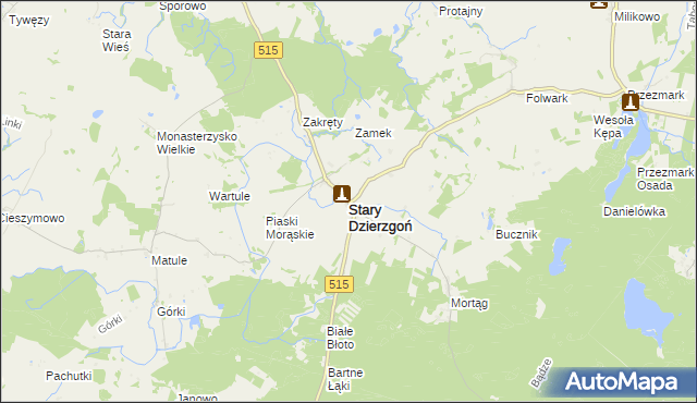 mapa Stary Dzierzgoń, Stary Dzierzgoń na mapie Targeo