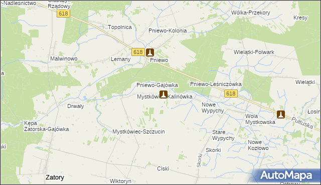 mapa Stary Mystkówiec, Stary Mystkówiec na mapie Targeo