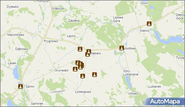 mapa Stębark, Stębark na mapie Targeo
